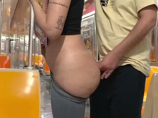 Student Girl Gets Cum on New York Subway Train.