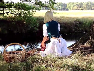 Pretty Laundress Eva Seduces by Shaking Her Butt and Gets Punished for It