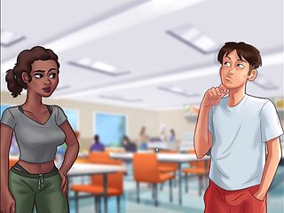 Steamy visual novel with teacher-student encounters and shower action