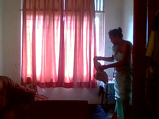 Sri Lankan Maid with Master