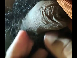 Gay showing his pussy and black dense hair