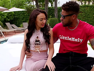 Petite Polly Bangs Surprised by 3 BBC Her Tight Hole Gets Ruined in Every Position