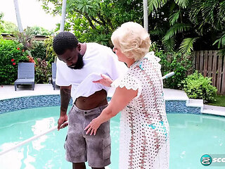 Seka Black 70 Year Old MILF Takes Big Cock Creampie Missionary & Doggy