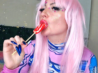Sexy and erotic lollipop sucking. Lip fetish, spit fetish, sucking fetish, mouth fetish