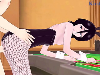 Rukia Kuchiki and Yoruichi Shihin Bunny Girl intense sex. - BLEACH Hentai