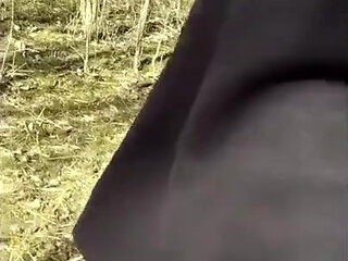 Walking with Erection Outdoor but I Was Too Scared to Cum