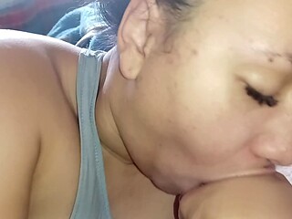 Best Sucker Wiggles Her Mouth and Head for an Amazing Anal Blowjob