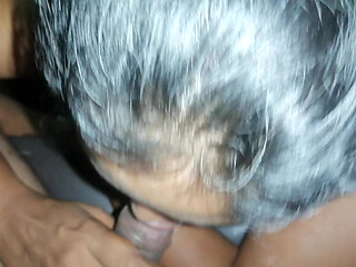 Father in Law's Gigantic Dick Hangs Out Under His Sarom for Step Daughter