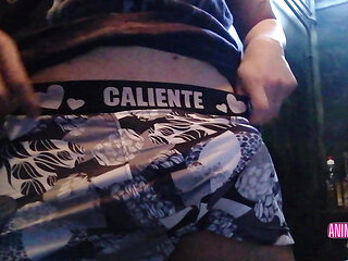 Boy Jerk Off and Cums Before Going to School
