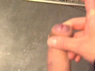 Jerking off in Cinema Wc