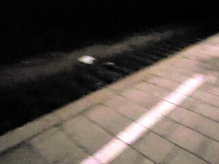 Cumming at the train station!!