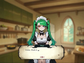 Hotel Tales [ Magic HENTAI Game ] Ep.2 SIREN BLOWJOB under the table end with a FACIAL HAPPY ENDING !