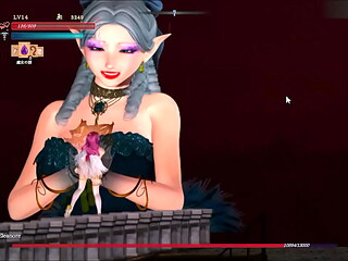 Airi being licked by giant lady in Guilty hell 2 hentai game video