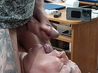 I'm jerking off my dick to feed my mother-in-law with cum