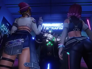 Kirikou and D.va fuck for their ticket