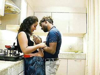 Desi Step Mom Big Ass Doggy Style Fuck in Kitchen Hindi Audio