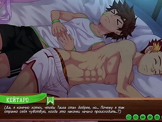 Scene 1 - Taiga jerked off behind a tree while Keitaro watched (Russian dub)