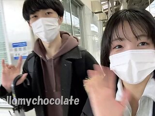 Public place, anime, point of view