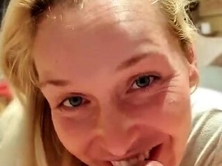 Amateur Blonde Blowjob CIM