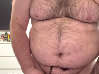 Cock and ball bondage with nipple play crossdress and but plug part 1