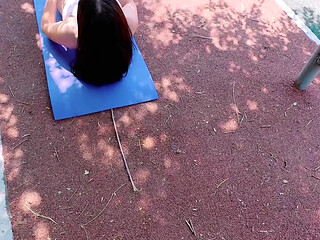 Sis-in-law gags on gum while horny brother-in-law takes her after the gym