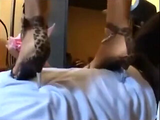 Blonde babe loves to punish her slave