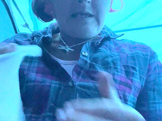 When a Quick Piss in a Bottle in Your Tent Leads Onto Stripping and a Cheeky Little Tits and Bits Play!