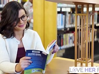 Library xxx with adorable Dharma Jones from Love Her Films