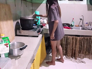 REAL TEEN HOUSEMAID DEVIRGINIZE BY HIS BOSS WHILE HER WIFE IS OUTSIDE