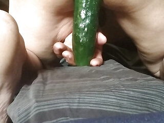 How cold!! A cucumber to warm me up