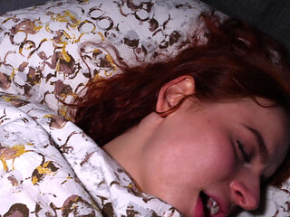 You Fuck Me? After a Hot Fuck Under the Covers, She Greedily Swallows Cum From a Bick and Pussy Juices!