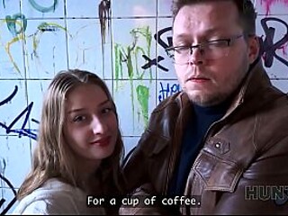 Young beauty gets picked up at a bar and indulges in hardcore lust