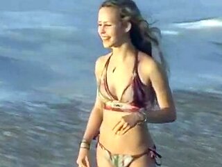 Solo masturbation of a beautiful amateur blonde