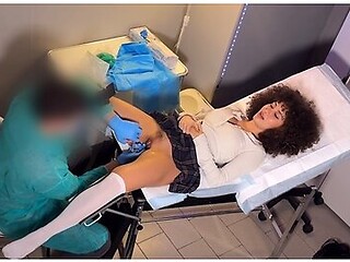 She Gets Creampie Inside By Her Gynecologist. Her Pussy Wet And Ready To Be Fucked! - Beatrice Segreti