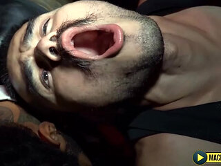 MachoFactory: Babylon Prince Dominates Kryz XXX In A Dark Fetish Cell Encounter