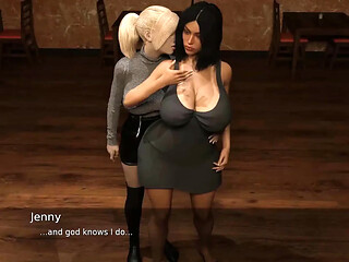 Unfaithful housewife cheats with friend in a hot 3D game
