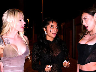Two women propose a wild swinger party with cock exchange