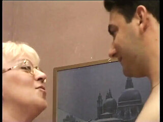 Blonde MILF gets pussy fucked by young 19 year old dick