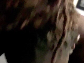 Curvy brunette devours huge cock in French porn
