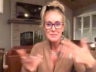 Granny Brandi Love livestream fuck session