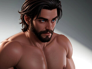 Unreal Hunks Handsome 3D Cgi Men