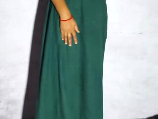 3rd Day of Young Tight Boobs Bhabhi Playing with Self