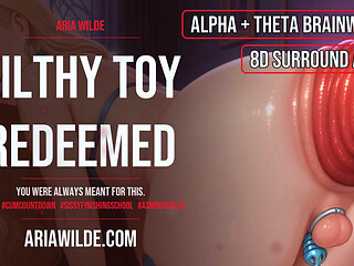 Filthy Toy Redeemed Femdom Sissy ASMR JOI BINAURAL BRAINWAVES