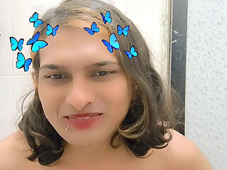 Zoya sazadai Indian transgender solo myself boobs body maalish