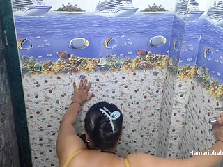 Indian Homemade Bathroom Sex Video With Milf Bhabhi. Cum in Mouth.