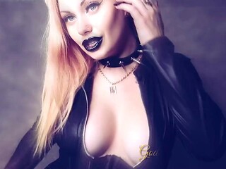 RussianBeautys BDSM Nurse Dominates Elderly Granny with Black Glossy Lips