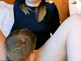 Brunette teen girl licks this blonde