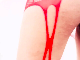 Just Imagine to Fuck Me in Red Stockings