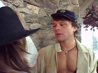 Cum-hungry Slut Enjoys Anal Sex in the Log Cabin