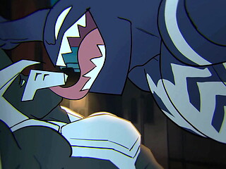 Venom y Moon Knight en &quot_La cola matando el tiempo&quot_